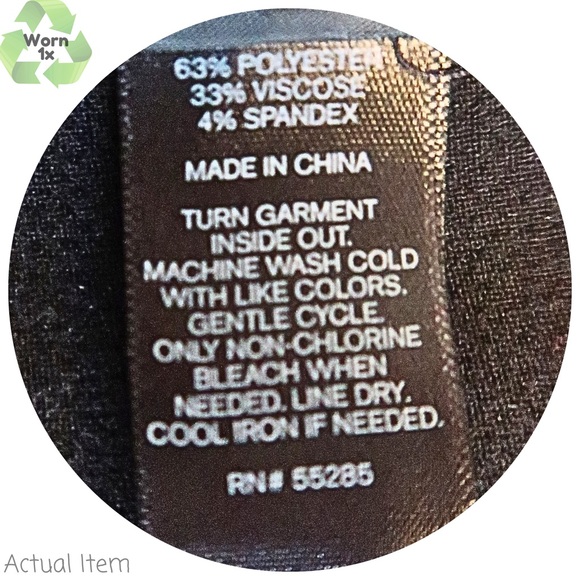 Express Sailor Trouser Black Pants Gold Button Detail Size 12 🖤 - Picture 4 of 4